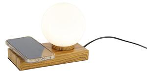 Stolna svjetiljka naravna s dodirnim i indukcijskim punjačem - Janneke