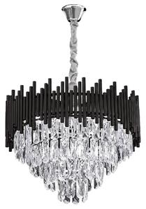 Visilica s kristalima G063-CP 50cm BLACK
