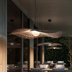 Bover LED vanjska viseća svjetiljka Mediterránia, smeđa, Ø 105 cm, prigušiva, Smeđa / hrđa, Plastika