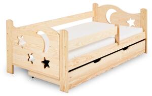 Dječiji krevet MOON 80 x 160 cm, borovo drvo Podnica: Bez podnice, Madrac: Bez madraca