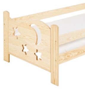 Dječiji krevet MOON 80 x 160 cm, borovo drvo Podnica: Sa lameliranom podnicom, Madrac: Bez madraca