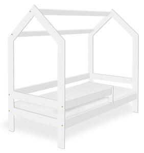 Dječiji krevet KUCICA D3 bijela 80 x 160 cm Podnica: Bez podnice, Madrac: Bez madraca, Kutija za pohranu: Sa bijelom kutijom za pohranu
