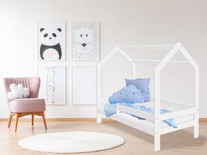 Dječiji krevet KUCICA D3 bijela 80 x 160 cm Podnica: Bez podnice, Madrac: Bez madraca, Kutija za pohranu: Bez kutije za pohranu