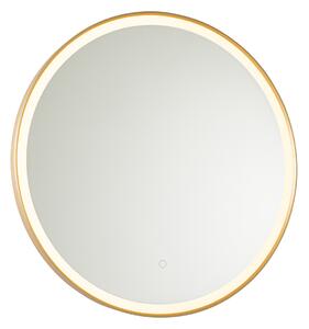 Kupaonsko ogledalo zlatno 70 cm uklj. LED s prigušivačem na dodir - Miral