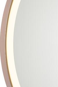 Kupaonsko ogledalo ružičasto zlato 70 cm uklj. LED s prigušivačem na dodir - Miral