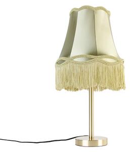 Klasična stolna lampa od mesinga sa bakinim sjenilom zelena 30 cm - Simplo