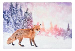 Božićna otirač WILD IN WHITE 38x58 cm - više varijanti Varijanta: Lisica