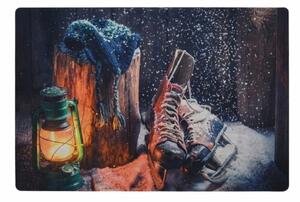 Božićna otirač RUSTIC WELCOME 38x58 cm - više varijanti Varijanta: Klizaljke