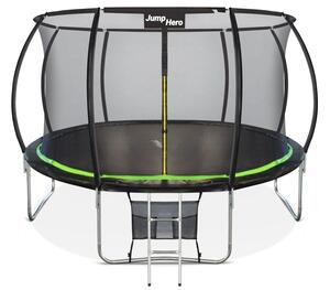Vrhunski vrtni trampolin s unutarnjom mrežom 366 cm Jump Hero 12FT