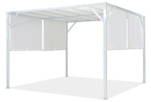 Santorini metalna terasa pergola 3 x 3 m bijela Garden Point