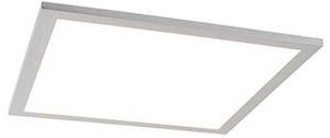 Stropna svjetiljka čelik 40 cm s LED i daljinskim upravljačem - Liv