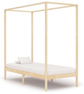 VidaXL Okvir za krevet s baldahinom i 2 ladice 100 x 200 cm borovina