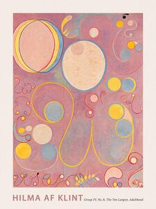 Reprodukcija The Very First Abstract Collection, The 10 Largest (No.8 in Purple) - Hilma af Klint