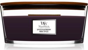 Woodwick Spiced Blackberry mirisna svijeća s drvenim fitiljem (hearthwick) 453,6 g