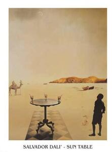 Umjetnički tisak Salvador Dali - Sun Table, Salvador Dalí, (50 x 70 cm)