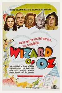 Reprodukcija umjetnosti The Wonderful Wizard of Oz, Ft. Judy Gardland (Vintage Cinema / Retro Movie Theatre Poster / Iconic Film Advert), (26.7 x 40 cm)