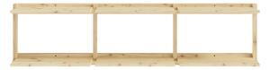 Zidna polica od masivnog bora u prirodnoj boji 192x47,5 cm Groove – Karup Design