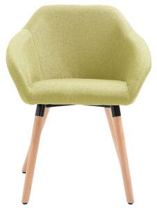 VidaXL Blagovaonska stolica od tkanine zelena