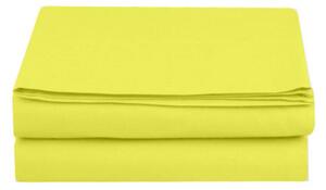 Žuta ravna plahta - 140 x 235 cm