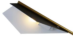 Dizajnerska stolna lampa crna sa zlatom - Sinem