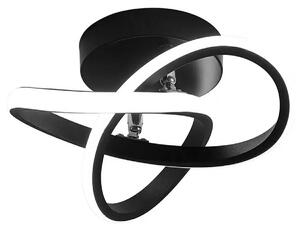 Moderna stropna lampica 24W crna 26 cm