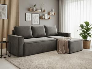 AKCIJA Tamnosiva sklopiva kutna sofa CAVELO, obostrana II. kvaliteta