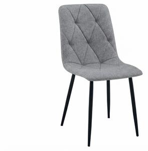 Siva stolica LIBRA PLATINUM GREY s crnim nogama