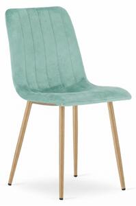 Mint Zelena Baršunasta Stolica LAVA AQUA MINT