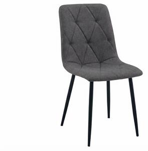 Tamno siva stolica LIBRA STONE GREY s crnim nogama