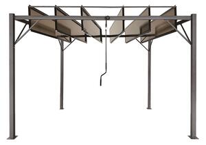 Antracit terasa pergola Paros 3x3m Garden Point