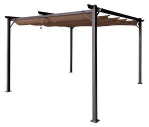 Smeđa terasa pergola La Palma 3x4m Garden Point