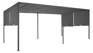 Antracit Sevilla terasa pergola 3x6m sa Garden Point komarnikom