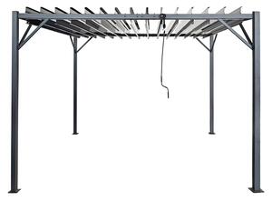 Antracit terasa pergola Tasos 3x3m Garden Point