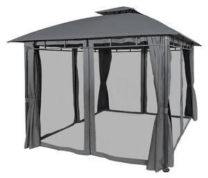 Vrtni paviljon Sicilija 3x3m antracit Garden Point