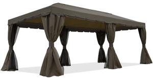 Smeđi vrtni paviljon Valencia 3x6 m Garden Point