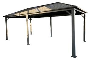 Metalna sjenica Sardinija 3x6 Garden Point antracit