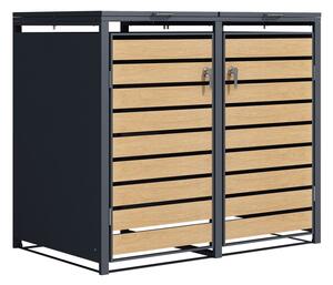 Kućište za 2 kante za otpad 120l ili 240l Bremen CoverTech