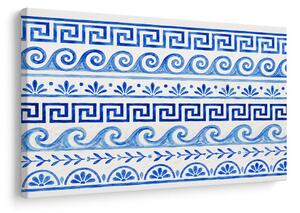 Slika plavo-bijeli grčki ornament