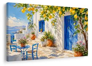 Slika mediteranski kutak s limunovcem