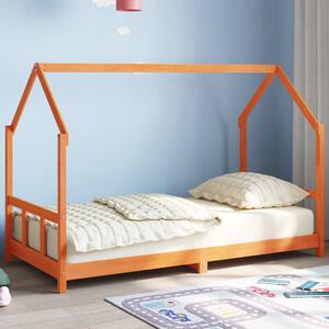 VidaXL Okvir za dječji krevet voštano smeđi 90x190 cm masivna borovina