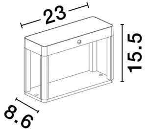 BERNI STAJAĆA LAMPA LED 3000K 88lm IP65 CRNA NL9030565
