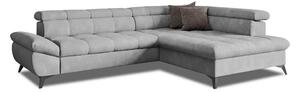 Rasklopivi kutni kutni sofa MARANO desni, sivi