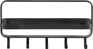 Metalna polica za kupaonicu RAKKA 56x29 cm, crna s patinom