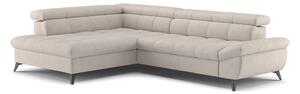 Rasklopivi kutni sofa L MARANO lijevi, bež