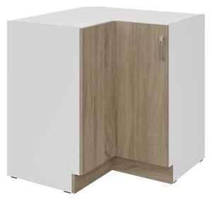 Zondo.hr Kutni donji kuhinjski ormarić- Sylrona 89 x 89 DN 1F BB (hrast sonoma + bijela ). 1032963