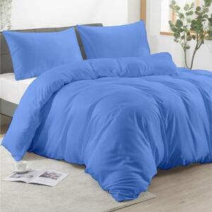 Posteljina s navlakom plava - 220 x 240 cm + 60 x 80 cm (2 jastučnice)