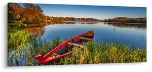 Slika crvene brodice (120x50 cm)