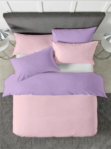 Posteljina s navlakom rozo-ljubičasta - 220 x 240 cm + 50 x 70 cm (2 jastučnice)