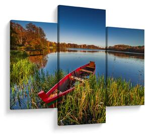 Slika crvene brodice (90x60 cm)