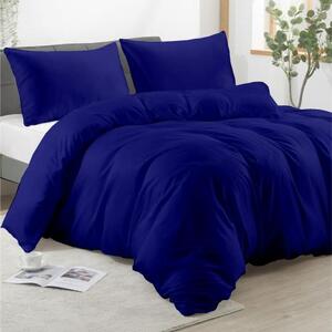 Posteljina s navlakom tamno plava - 220 x 240 cm + 60 x 80 cm (2 jastučnice)